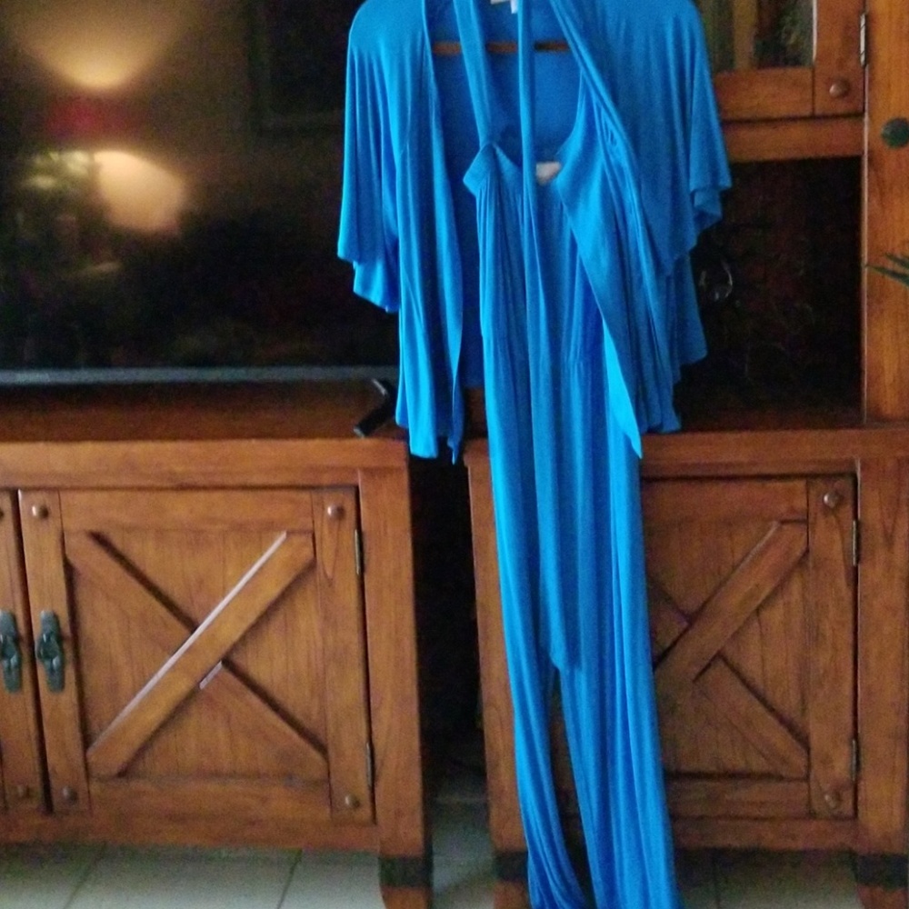 Anthony Originals turquoise jumpsuit